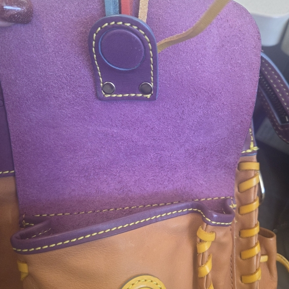 RARE HTF Dooney & Bourke Bolero Handbag Star/Heart Multicolor Leather Purse Bag - Picture 14 of 14